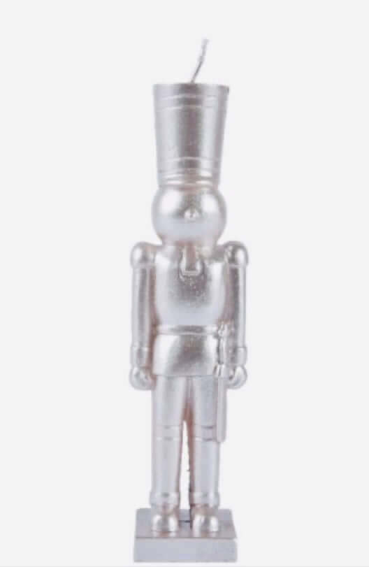 Silver Nutcracker Candle