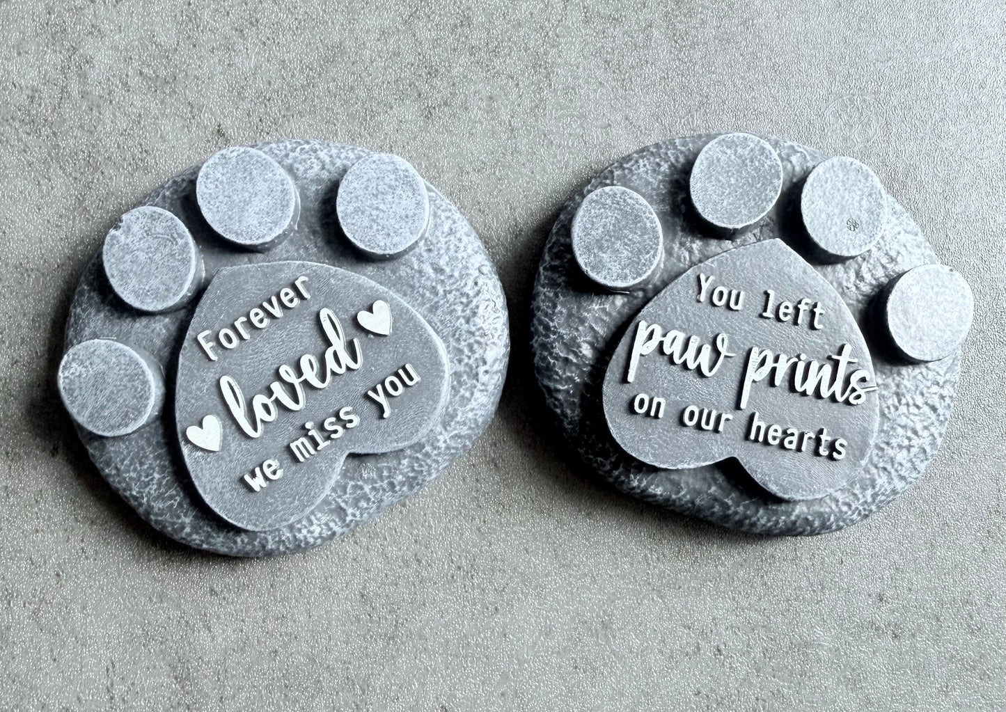 Pet Memorial Paw Print Plaque