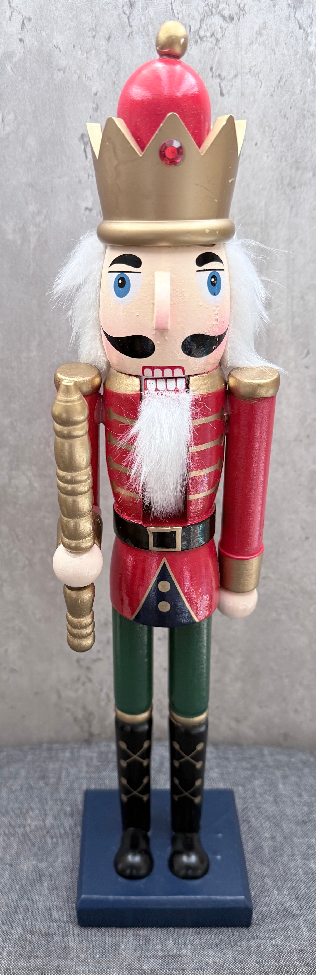 Large Traditional Nutcracker - Red or Blue