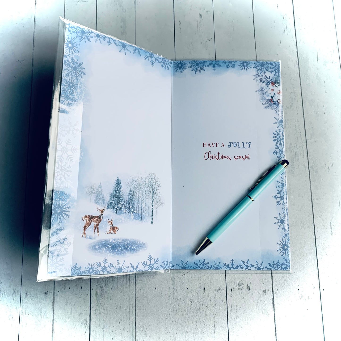 Snow Scene Christmas Card