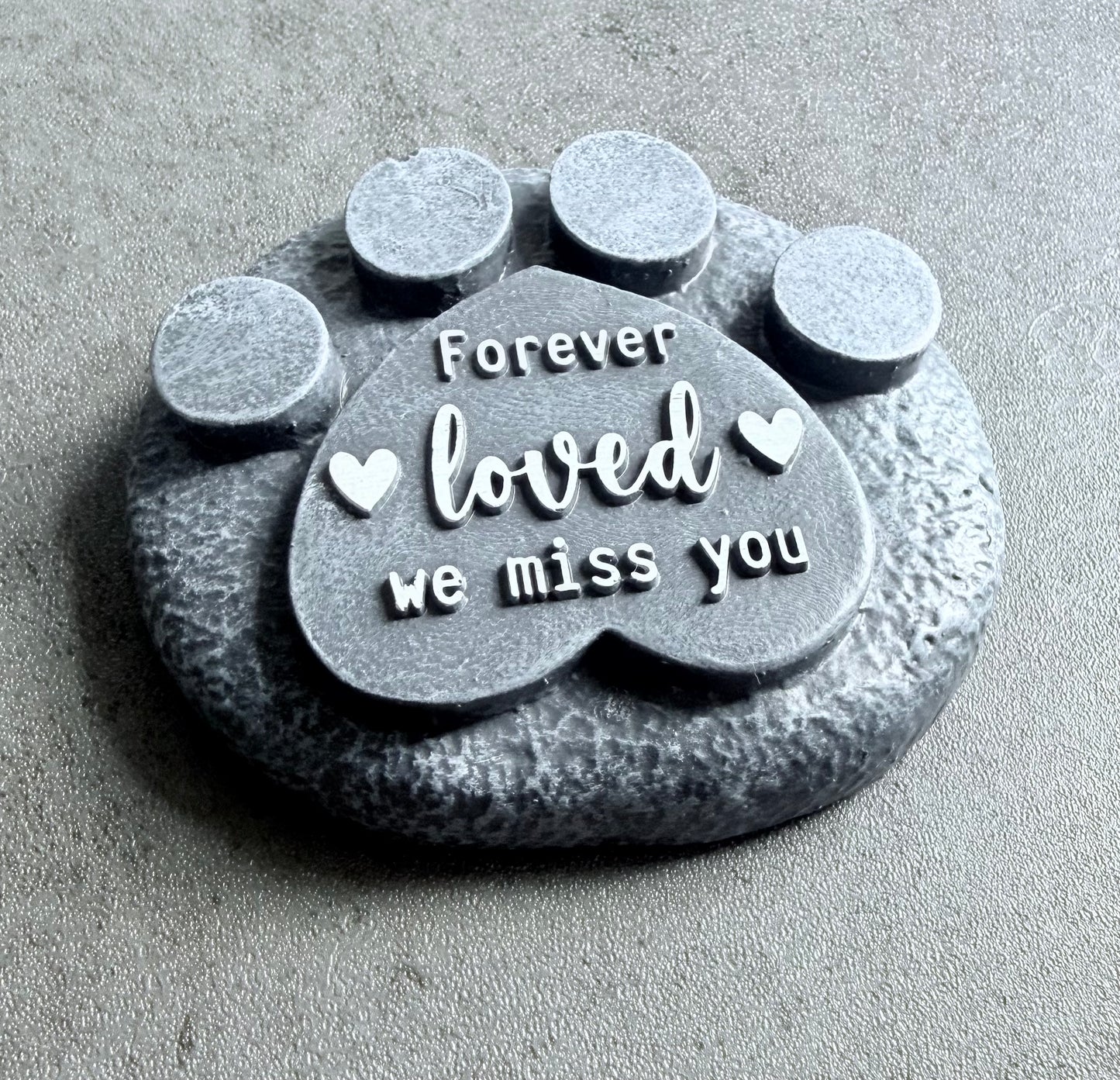 Pet Memorial Paw Print Plaque