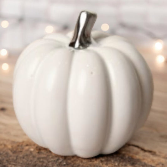 Ceramic White Pumpkin