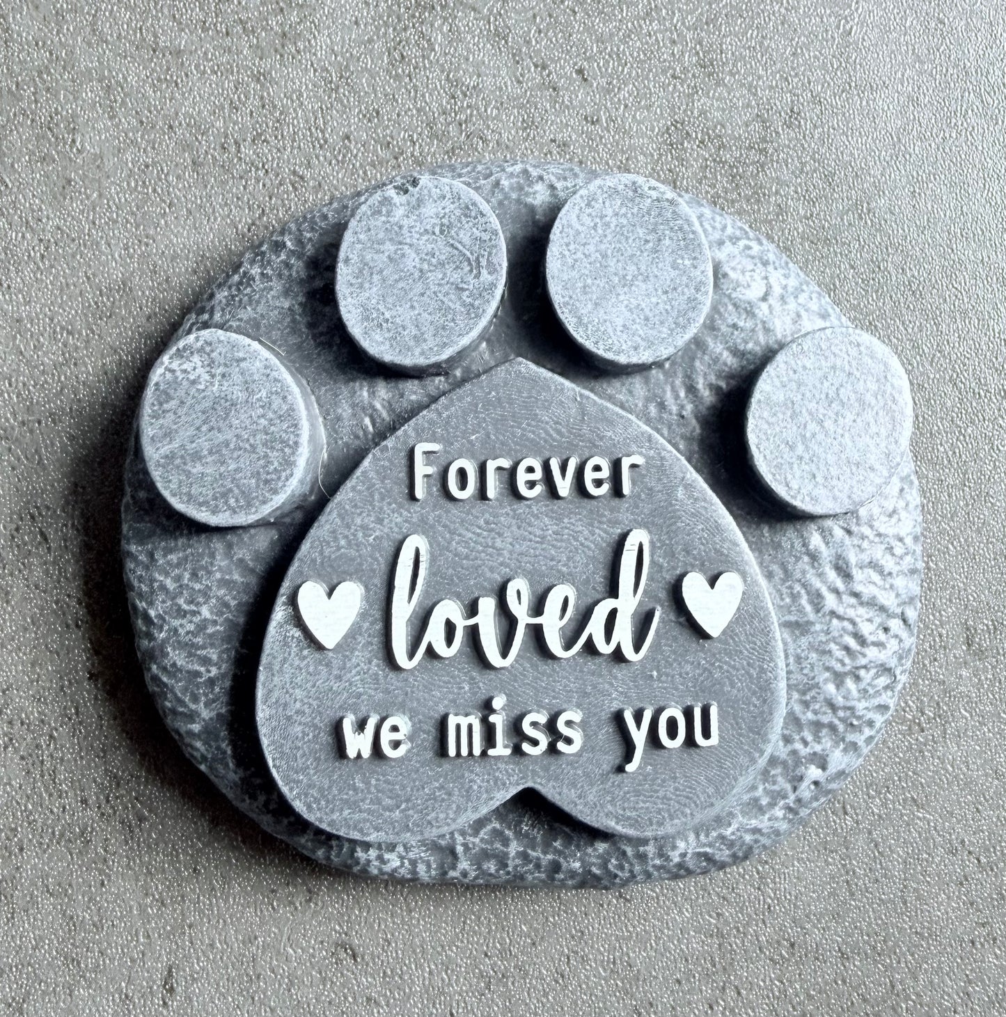 Pet Memorial Paw Print Plaque