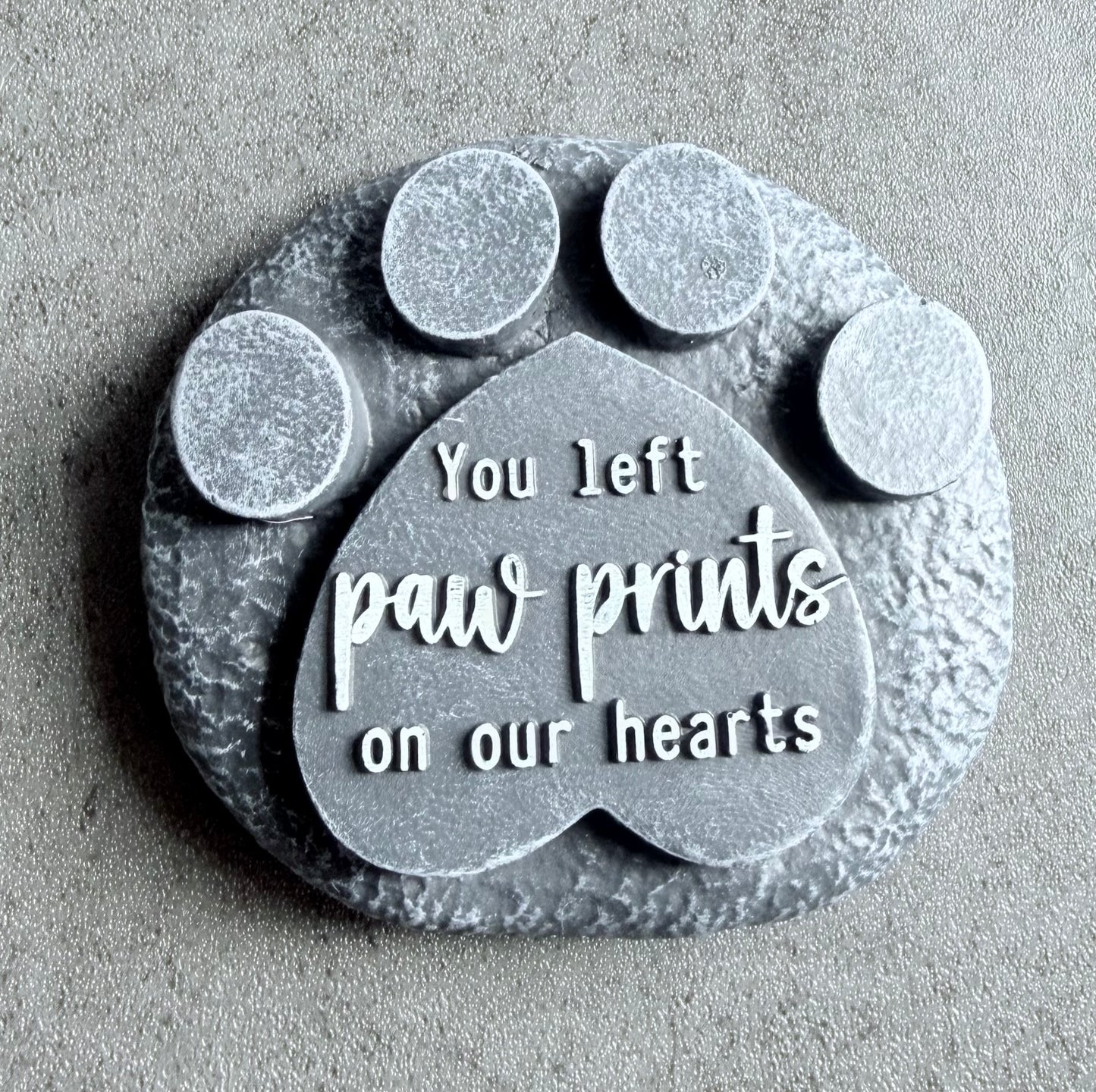 Pet Memorial Paw Print Plaque