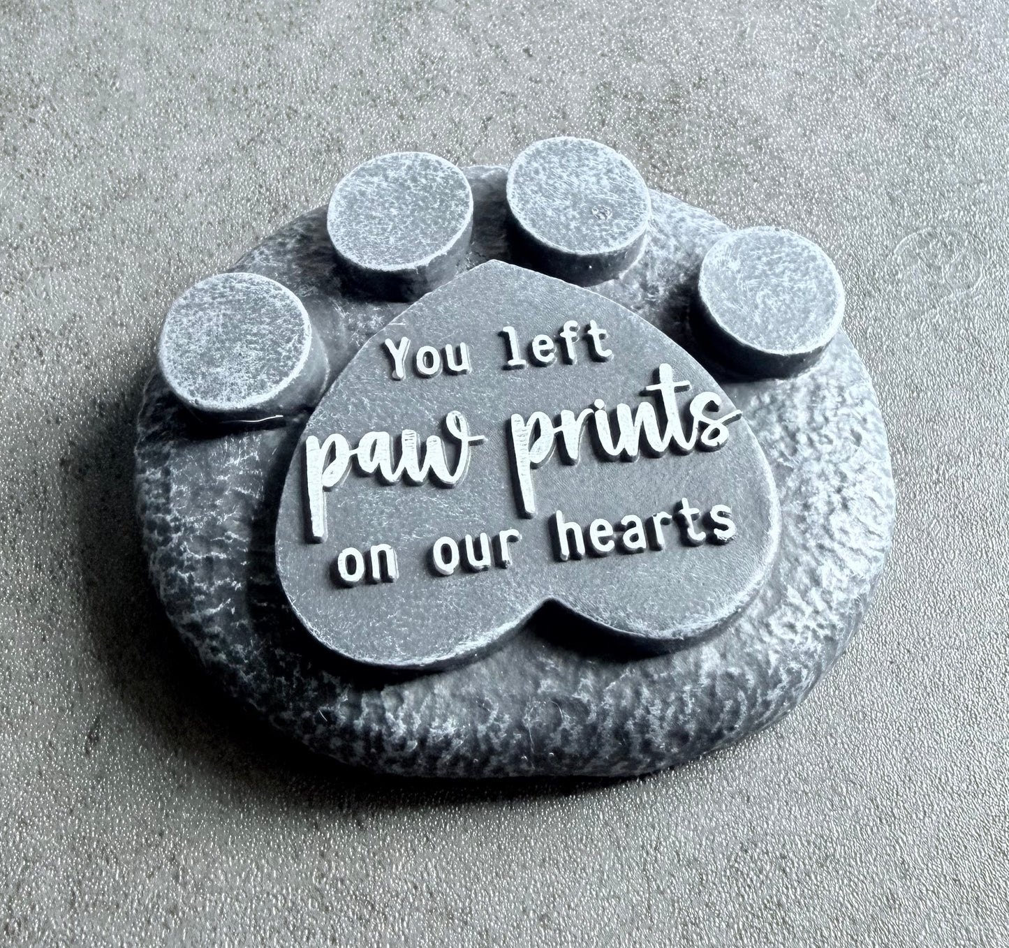 Pet Memorial Paw Print Plaque