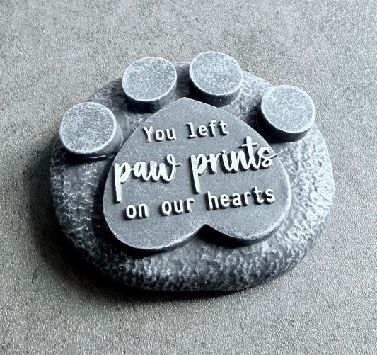 Pet Memorial Paw Print Plaque