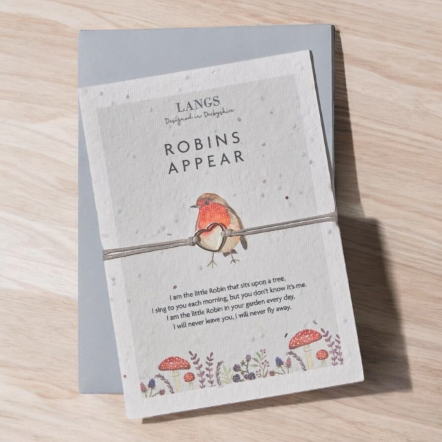 Robins Appear Seed Card Bracelet