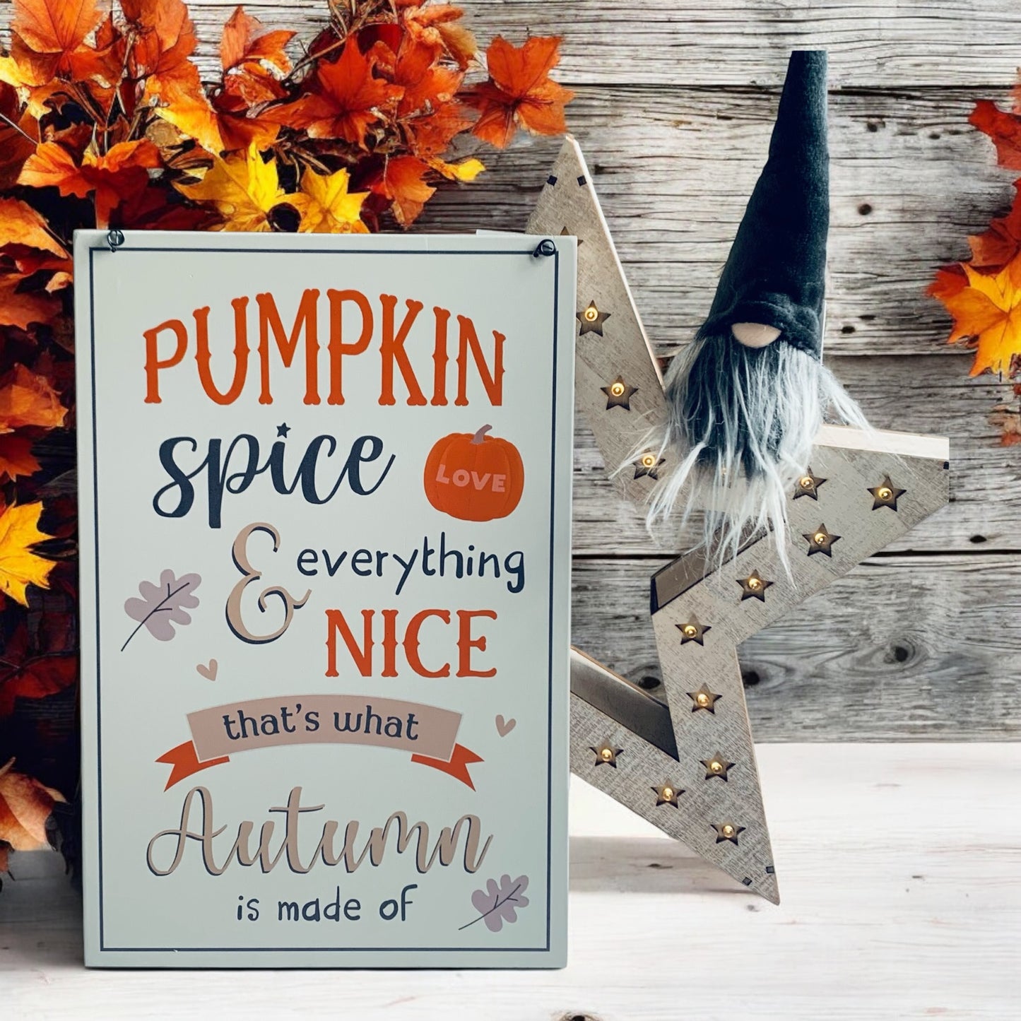 Pumpkin Spice Autumn Sign